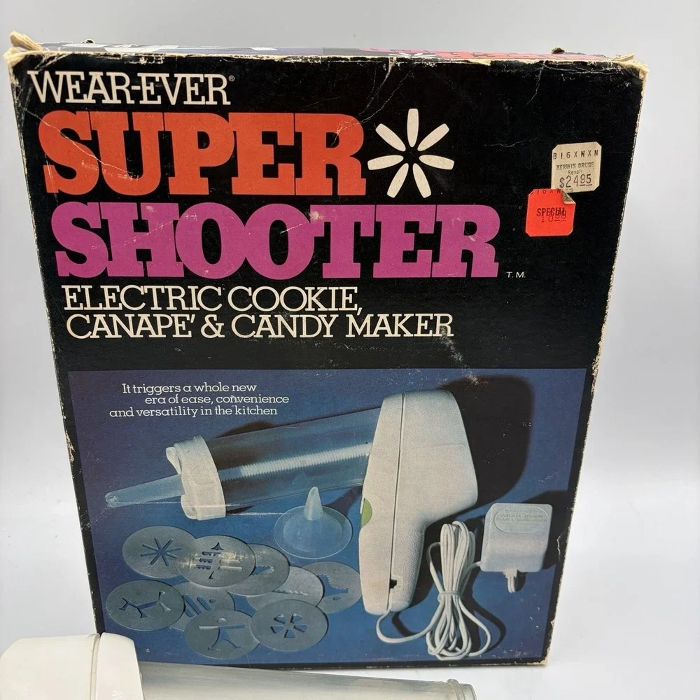 Vintage‎ Wear-Ever Super Shooter No. 70001 Electric Cookie Canapé Candy Read